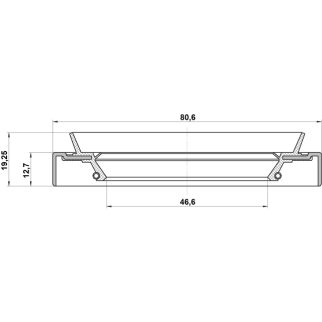 Сальник привода 48x80x12.7x19.3 фото 2