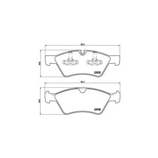 Колодки тормозные передние к-кт brembo P 50 063 фото