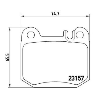 Колодки тормозные задние дисковые к-кт TRIALLI PF 4062 фото 2