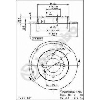 Диск тормозной Standard зад фото