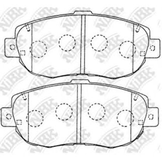 Колодки тормозные передние к-кт NiBK PN1324 фото