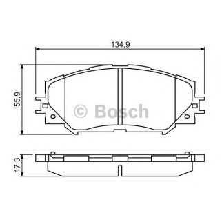 Колодки тормозные передние к-кт BOSCH 0 986 494 240 фото