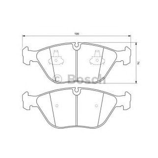 Колодки тормозные передние к-кт BOSCH 0 986 424 649 фото