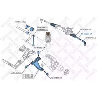 55-00277-SX_тяга рулевая! Ford Mondeo 1.8/2.0Di &V6 01> фото