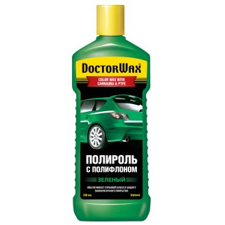 Полироль DOCTOR WAX с тефлоном зеленая 300мл. фото