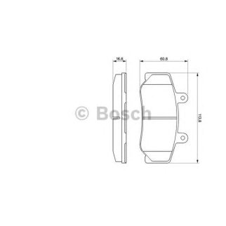 Колодки тормозные передние к-кт BOSCH 0 986 460 961 фото