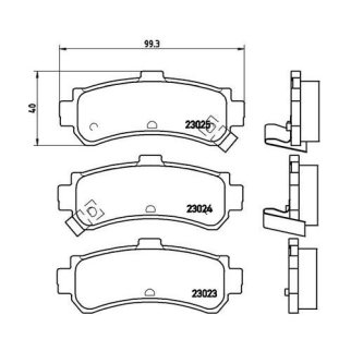 Колодки тормозные задние дисковые к-кт TRIALLI PF 4079 фото 2