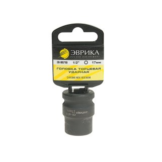 Головка торцевая 17 1/2&quot; 6гр ударная ЭВРИКА фото