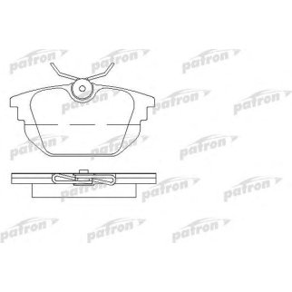 Колодки тормозные дисковые задн ALFA ROMEO: 145 94-01, 146 96-01, GT 03-, GTV 95-, SPIDER 95-05, FIAT: BARCHETTA 95-, BRAVO 95-01, COUPE 96-00, MAREA 96-, MAREA Weekend 96- фото