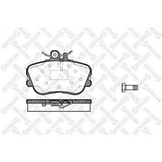 456 000B-SX_колодки дисковые п.! с антискрип. пл. MB W202 1.8-2.8/2.0D-2.5TD 93-01 фото