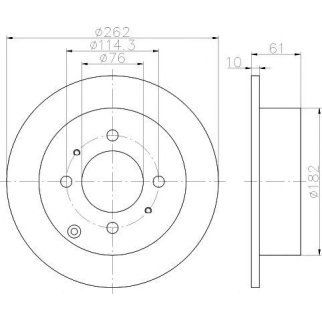 Диск тормозной задний TEXTAR 92130900 фото