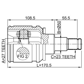 ШРУС внутренний FEBEST 0111-ACA20LH фото 2