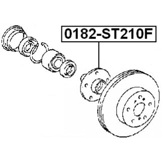 Ступица передняя FEBEST 0182-ST210F фото 2