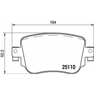 Колодки тормозные задние дисковые к-кт Brembo P 85 135 фото