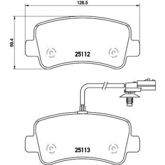 Колодки тормозные задние к-кт TEXTAR 25112 01 фото