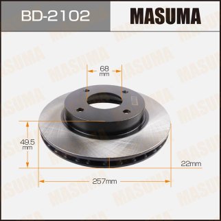 Диск тормозной Masuma BD-2102 фото