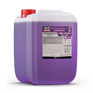 Автошампунь для б/к мойки AVS &quot;Active Foam&quot; 1:9-12 PF-100 GEL PLUS 24 кг, шт фото