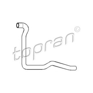 Патрубок отопителя topran 108316586 фото