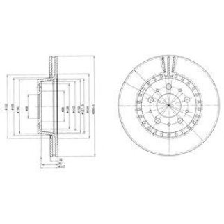BG2426_диск тормозной передний! Volvo 740-780/940/960 2.0-2.9/2.4D 87-92 фото