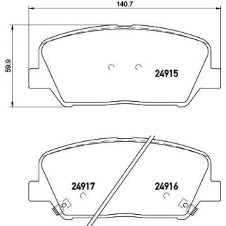 Колодки тормозные передние к-кт TEXTAR 2491501 фото