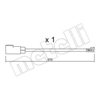 Датчик износа колодок METELLI _SU.341 фото
