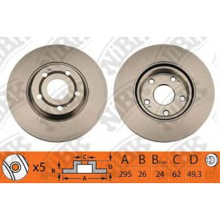 Диск тормозной NiBK RN1318 фото