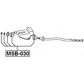 Втулка переднего стабилизатора FEBEST MSB-030 фото 2