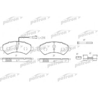 Колодки тормозные дисковые задн CITROEN JUMPER c бортовой платформой 06-, JUMPER автобус 06-, JUMPE фото