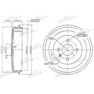 Барабан тормозной PATRON PDR1034 фото