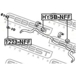 Втулка переднего стабилизатора FEBEST HYSB-NFF фото