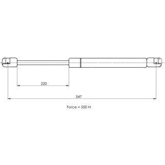 Газовый упор багажника TRIALLI GS 0914 фото 2
