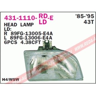 Фара передн прав FORD: FIESTA 89-95 фото