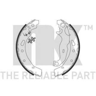 Колодки тормозные барабанные,задние (200x32mm) / MAZDA 2 07~17 фото