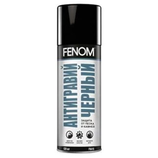 Антигравий FENOM черный (аэрозоль) 520мл фото