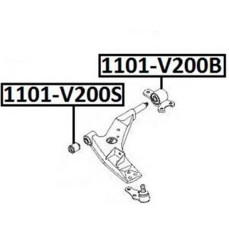 Сайлентблок ASVA 1101-V200B фото