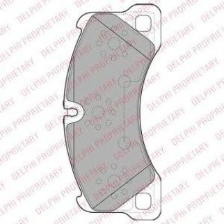 Колодки тормозные передние к-кт DELPHI LP2117 фото