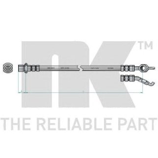 Шланг тормозной задний / TOYOTA Corolla 02~ фото