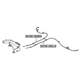 04100-V93RH_трос ручника! MitsubishiI Pajero III 2.5 TDi 00> фото 2