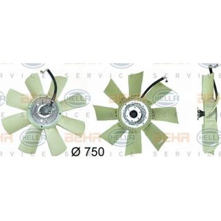 Вентилятор охлаждения двигателя фото 3