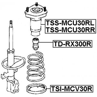 Опора амортизатора FEBEST TSS-MCU30RR фото 2
