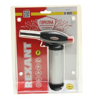 Горелка газовая настольная с пьезоподжигом REXANT фото 1