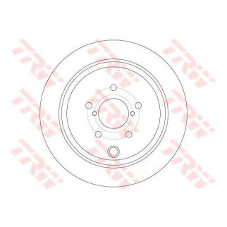 Диск тормозной задний TRW DF6306 фото