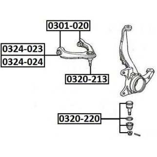 Сайлентблок ASVA 0301-020 фото