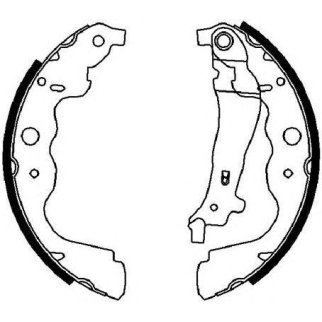 Колодки барабанные к-кт FERODO FSB4031 фото