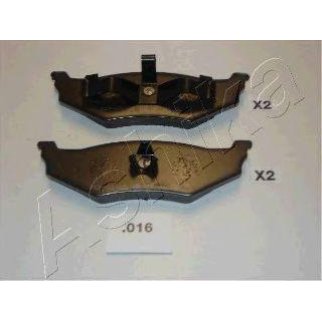 Колодки тормозные задние дисковые к-кт ashika 51-00-016 фото