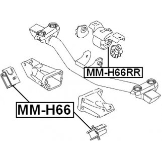 Опора двигателя передняя FEBEST MM-H66 фото 2