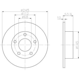 Диск тормозной задний TEXTAR 92090803 фото