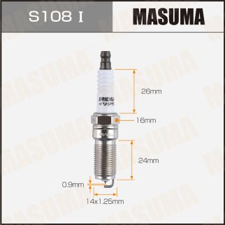Свеча зажигания IRIDIUM IRIDIUM (LTR6AI-9) MASUMA S108I фото