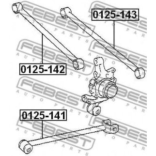 Рычаг задн подвески поперечн регулир TOYOTA CAMRY ACV3#/MCV3# 2001-2006 0125-143 фото