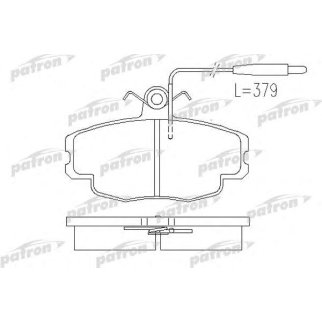 Колодки тормозные дисковые передн CITROEN: ZX 91-97, ZX Break 93-98 фото